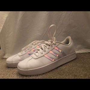 girls adidas holographic shoes
